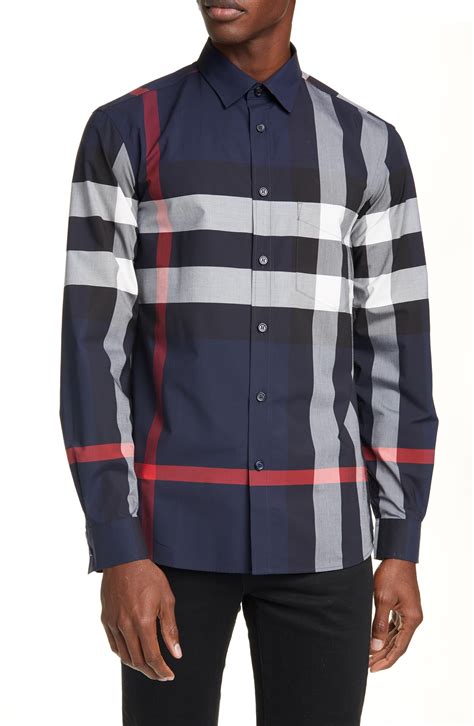 burberry men's long sleeve button down|burberry shirts for men outlet.